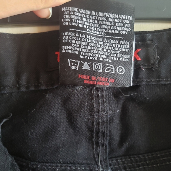 Mens Tough Duck Work Pants Black - Picture 10 of 14